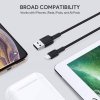 AUKEY CB-AL05 kabel Lightning - USB-A 2m MFi Apple nylonowy oplot czarny